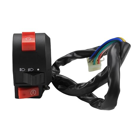3 Function 7/8" Handlebar Switch Assembly Aftermarket Replacement Parts Replacement for 50cc 70cc 90cc 110cc 125cc 150cc ATVs Quad Wheelers Motorcycles Bike Scooter ATV Snowmobiles.