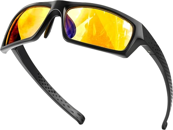 Gaming Glasses Computer Blue Light Blocking Glasses, Amber Glasses Filter 99% Blue Light for Relieve Eyestrain and improve Sleeping, Video Glasses for Men, Women and Kids