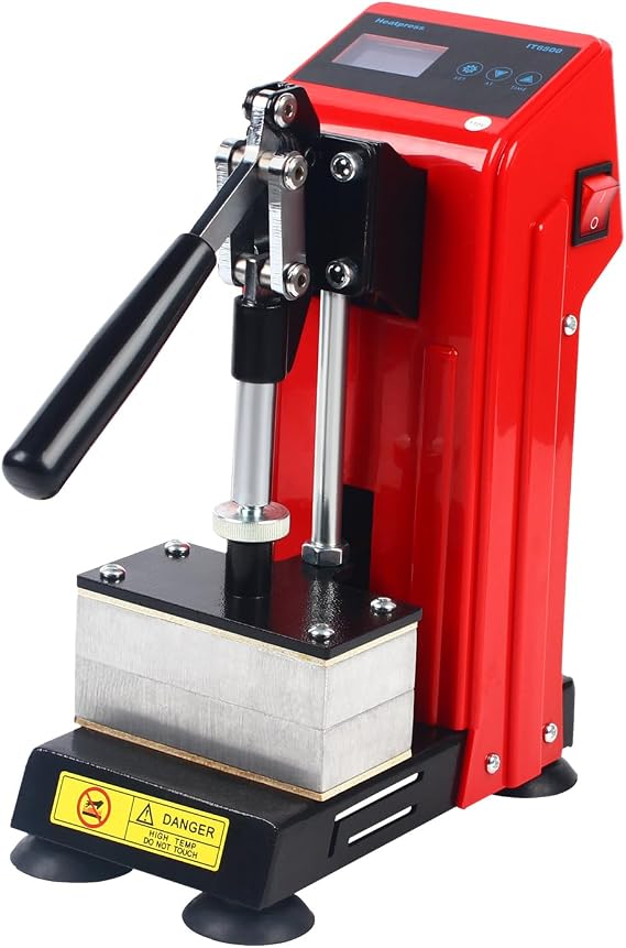 900W Digital Mini Heat Press Up & Down Dual Plate Heat Presser Desktop Stamping Machine w/LCD Temperature Control Meter