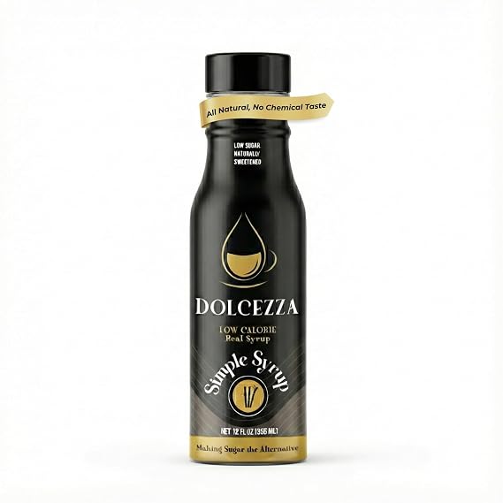 Dolcezza Allulose Simple Syrup, 12 fl oz