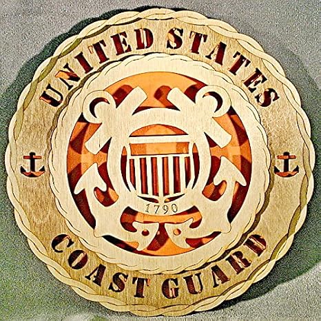 Custom Laser Accents Coast Guard Wall Tribute