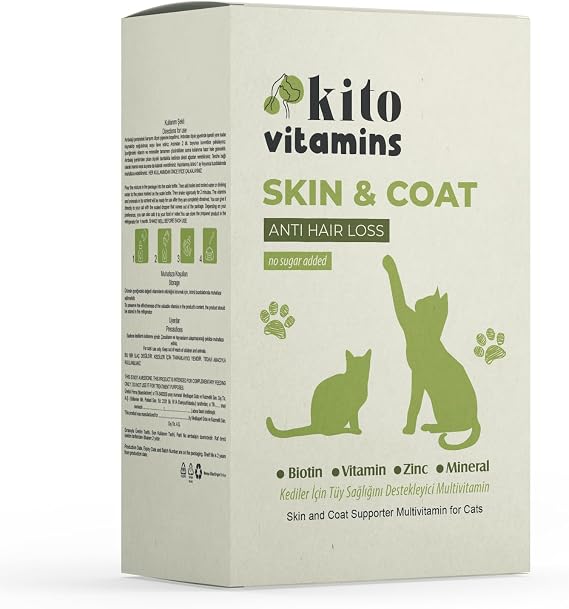 Kito Skin & Coat Kediler için Tüy Sağlığını Destekleyici Multivitamin