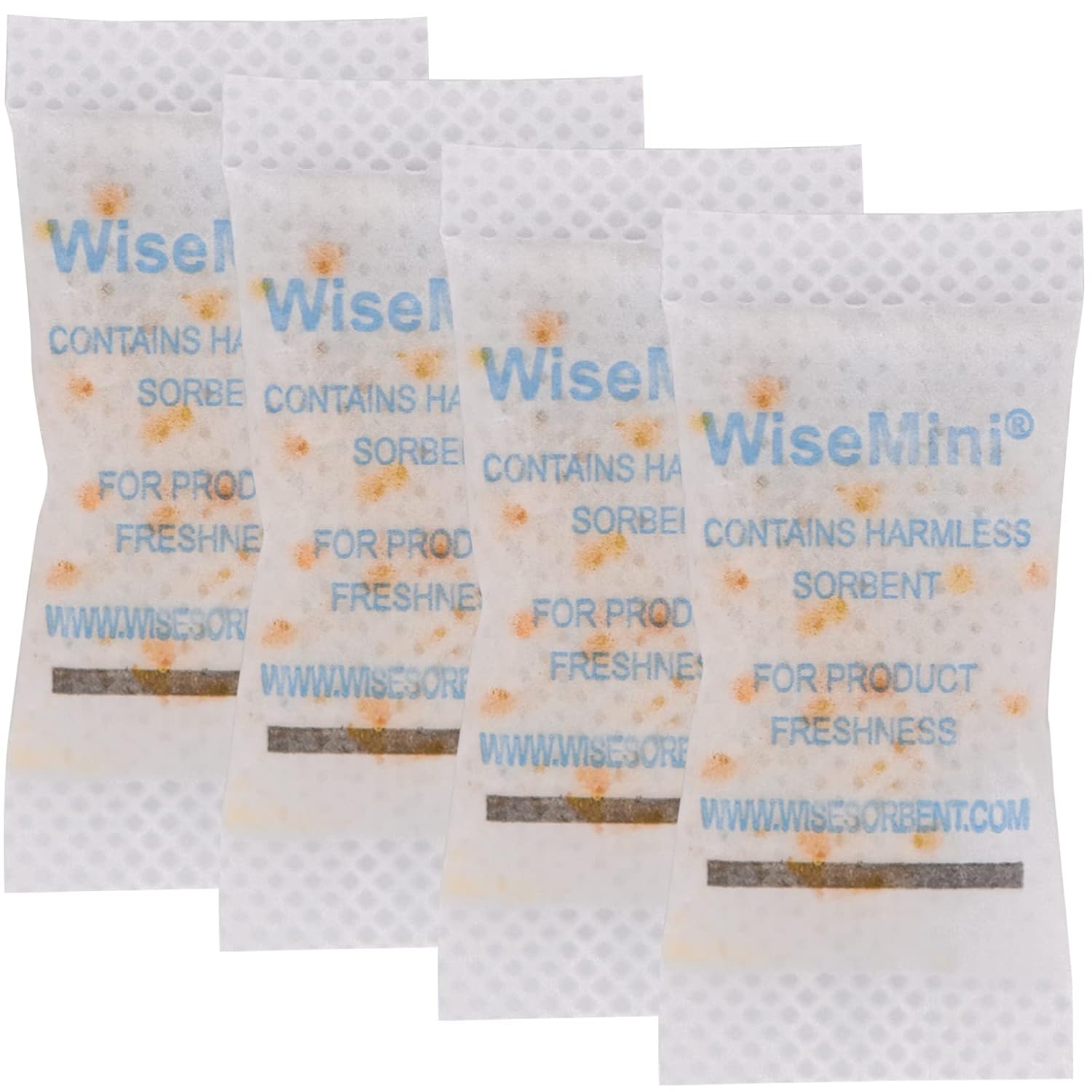 50 Packs 3 Gram Silica Gel Packs, Dessicant Packets, Color Indicating Silica Packets, Aihua Paper Moisture Absorbers for Food Storage