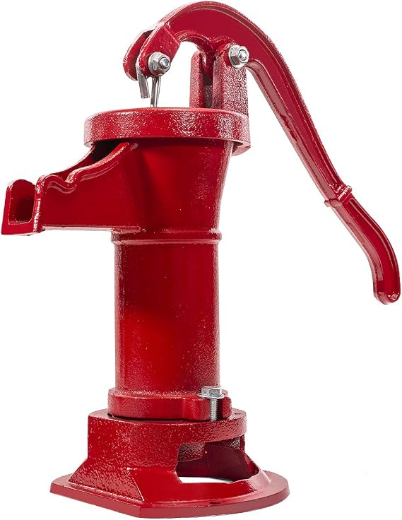 XtremepowerUS Well Hand Pitcher Antique Pitcher Manual Hand Pump Operated up to 25' ft Max Lift Patio Water Well Fountain for Outdoor Garden, Pond, Backyard, Farm