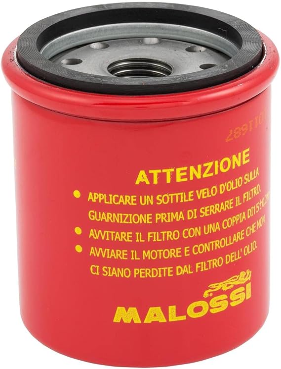 82635R Malossi High Performance Oil Filter for Most Modern Vespa Scooters 150cc-300cc | Will Fit All 150cc Vespa 946 RED Primavera Sprint LX LXV S ET4 | OEM# 483727 AP8580128 Part# 0313382