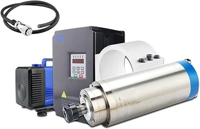 Spindle motor 3.2kw spindle water cooled kit er20 milling spindle motor 4KW Inverter  100 clamp  water pump 10m cable for Router220V full set