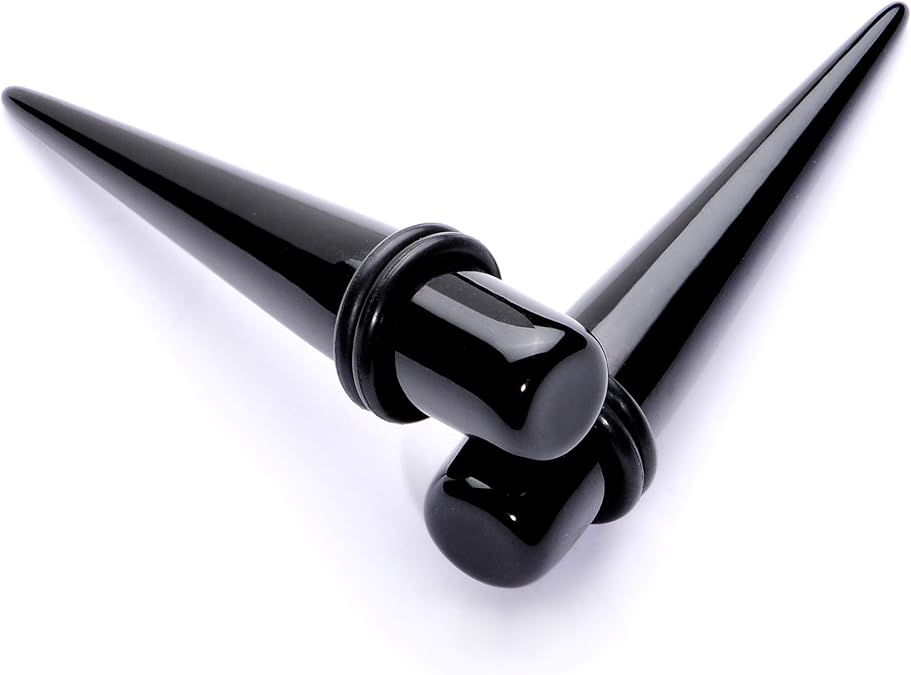 Body Candy Unisex Ear Gauges Stretching Kit Straight Tapers for Stretched Ears Acrylic Taper Set