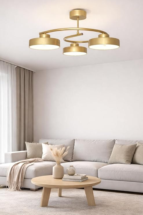 Dönence Led Eskitme Renk Modern Tasarım Enerji Tasarruflu Üç Renk Işık Ledli Dekoratif Avize Salon Yemek Odası [Enerji Sınıfı A++]