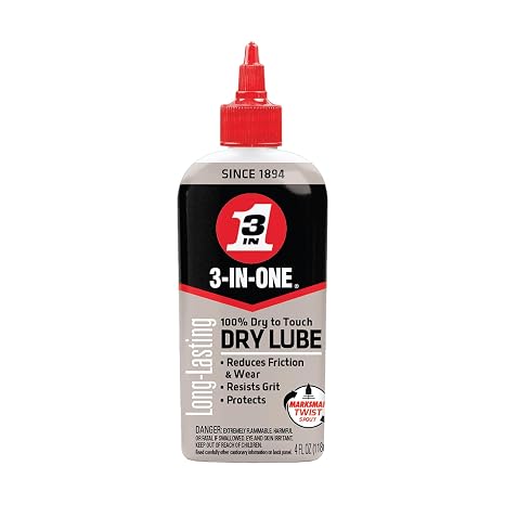 3-IN-ONE 100% Dry to Touch Dry Lube Drip Oil, 4 OZ