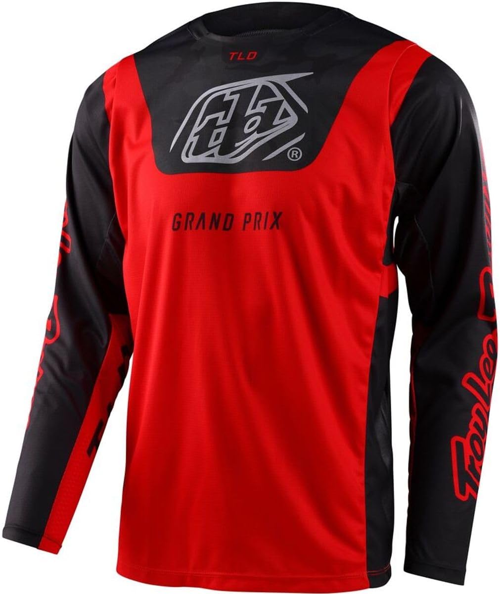 Troy Lee Designs 2023 GP Pro Jersey - Blends Camo Large REDBlack