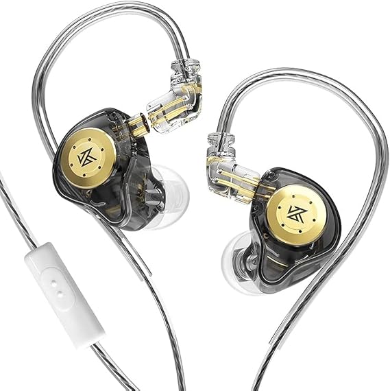 KZ EDX PRO in-Ear Headphone,Black with Mic