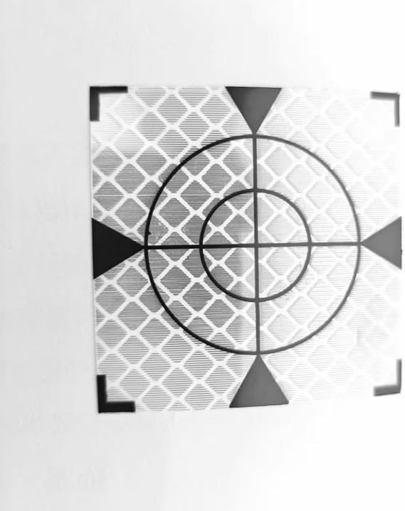 Diamond Grade PMMA Reflective Sheet, 5x5 cm, 20 Pieces, Retro Reflective Target Survey Device Instrument Parts & Accessories