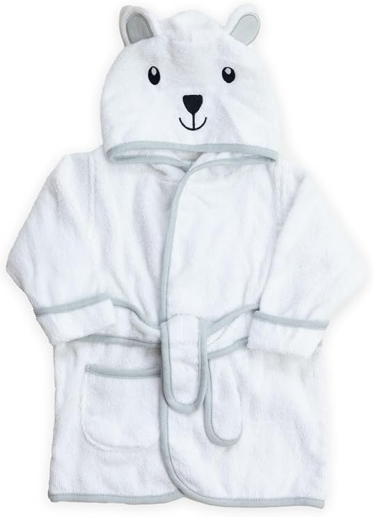 Spasilk 100% Cotton Hooded Terry Bathrobe with Booties