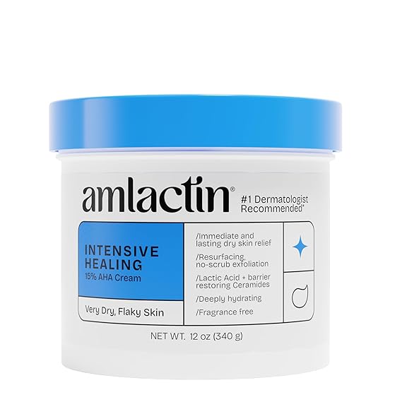 AmLactin Intensive Healing Body Cream, 15% Lactic Acid, 12 oz