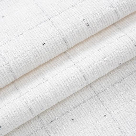 39x57 inches Thickening Soft Coarse Tweed Fabric(Beige)
