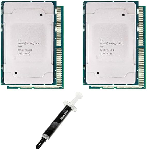 Matched Pack of 2 Intel Xeon Silver 4114 Processor 10-Core, 2.20 GHz for PowerEdge R540, R640, R740, R740xd, T440, T640