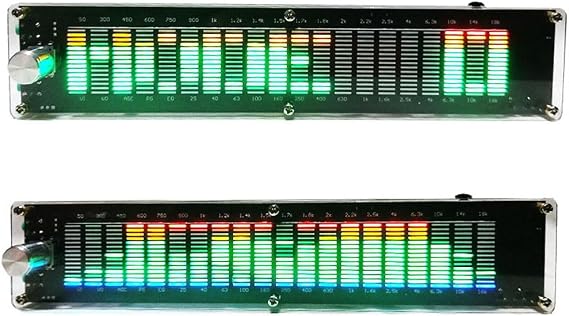 Audio Level LED Display, Music for SPECTRUM Indicator for DSP Equalizer, Music Audio for SPECTRUM Analyzer, VU Meter Audio Level LED Display USB(With for DSP)