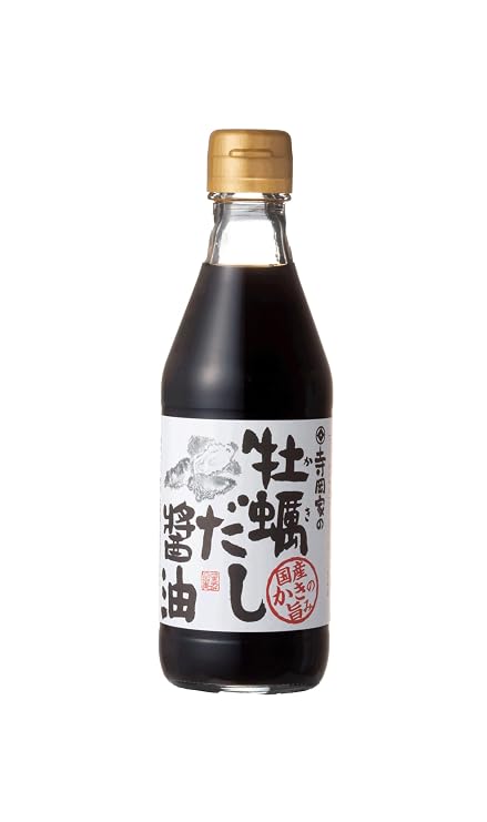 Teraokake Oyster Dashi Soy Sauce (300ml 10.2 Fl Oz) flavorful Umami Japanese shoyuNo preservatives, No artificial colors, No high fructose corn syrupMade in Japan