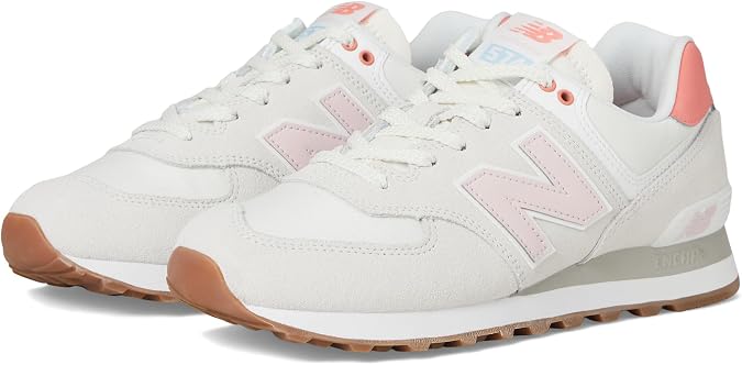 New Balance Women's 574 V2 Sneaker, Reflection/Rose Sugar, 5 B
