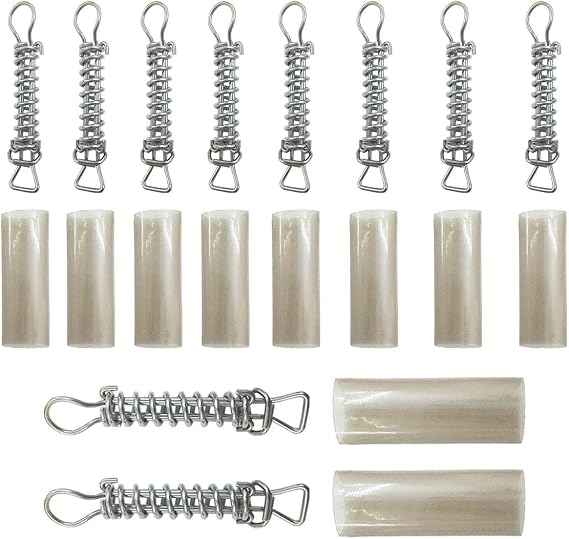 8" Swimming Pool Cover Stainless Steel Spring- 10 Pack for Winter Safety Pool Covers