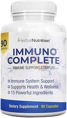 Immuno Complete an Immune Support Supplement with Vitamin C, D, Zinc, Magnesium, Elderberry and 10 More Synergistic Ingredients for Immune Support 1