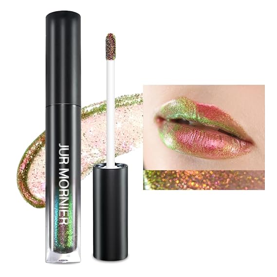 Super Stay Lip Gloss,Multichrome Colorstay Overtime Lipcolor,Highly Pigmented Instant Glitter Liquid Lip Makeup,0.12 Fl Oz (#03, Bottle)