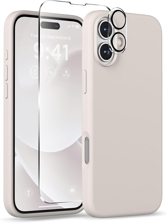 Magnetic for iPhone 16 Case, Silicone Cover, Stone