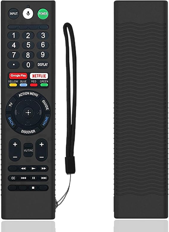 Remote Cover Compatible with Sony Android TV Remote RMF-TX200E - Black