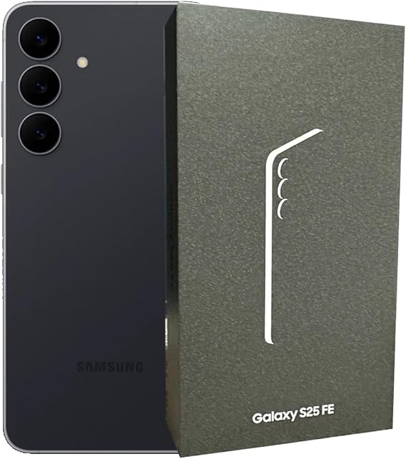 Samsung Galaxy S25 FE 5G SM-S731B Exynos 2400 8GB RAM SIM-Free Unlocked Android 16 Smartphone (Jetblack, 512, GB)