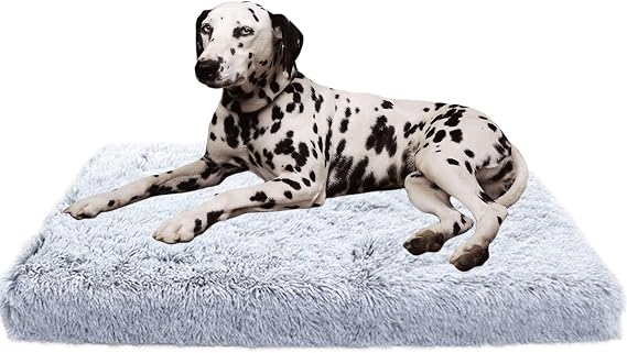 Dog Bed Covers Replacement Washable Covers for Medium Large Dogs Beds External ONLY Cover DIY Dogs Cushion Dog Crate Bed Cover for Rectangular Foam Bed Pet Bed Mat Case,Greyish White,XXL