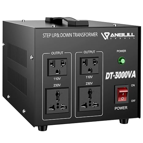 ANBULL DT-3000W Voltage Transformer Converter, 110V to 220V, 220V to 110V Step Up/Down Power Converter, Heavy Duty Voltage Converter 50-60Hz
