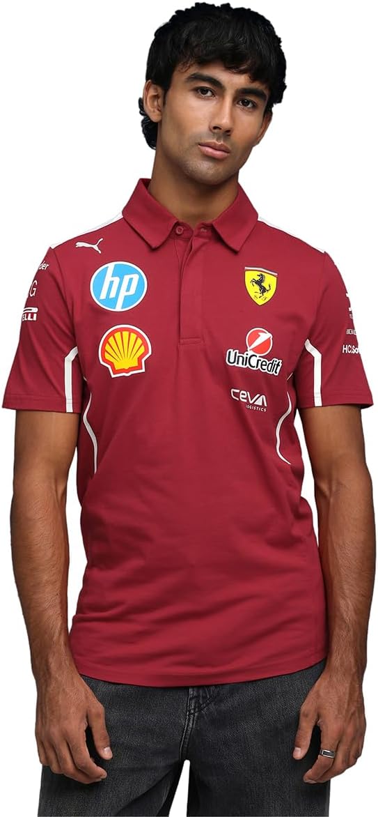 PUMA Scuderia Ferrari F1 2025 Team Polo - Red