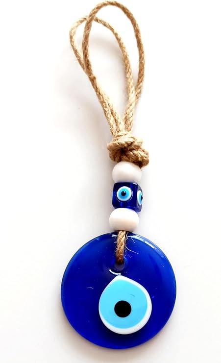 Classic Blue Glass Evil Eye Wall Ornament With 7 Centimetres Diameter