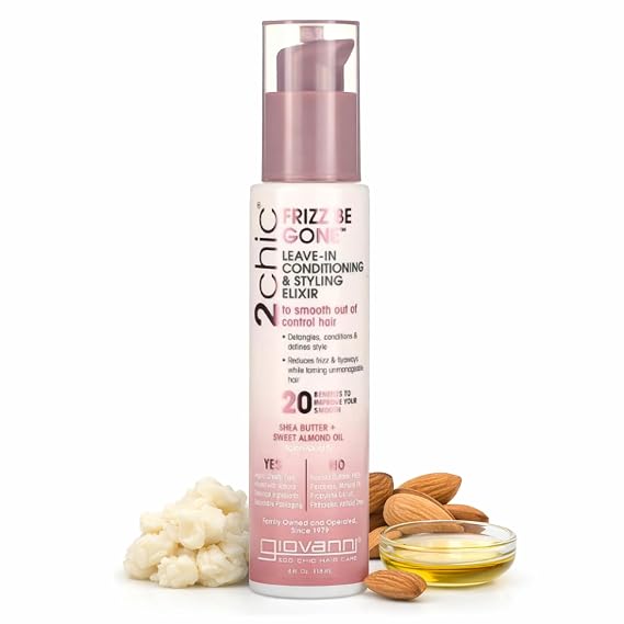 GIOVANNI 2chic Leave-In Conditioning Styling Elixir, Macadamia, 4 oz