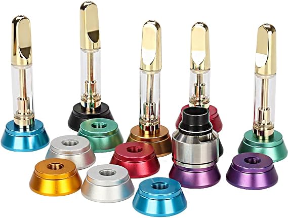 7 Pack Metal desk Caddy Stand Holder for 510 Thread glass carts Tank For lab use (25mm x 18mm x10mm x 7pcs)
