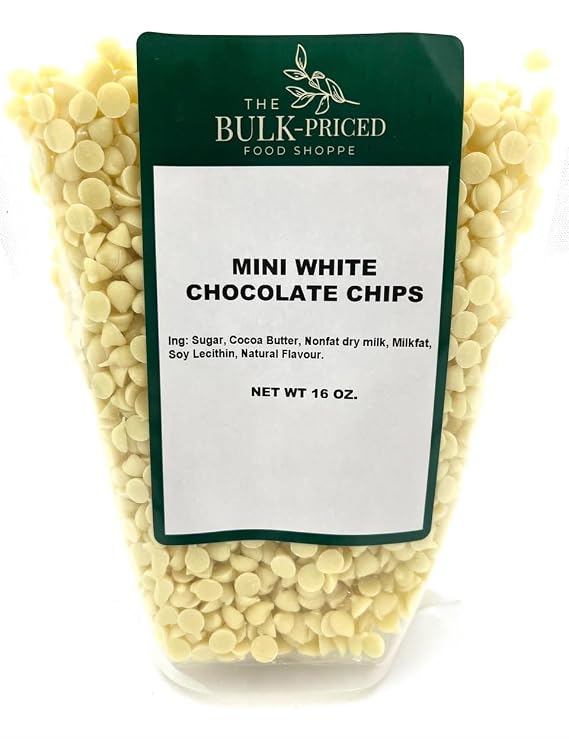 Mini White Chocolate Baking Chips, 1 lb For Cookies, Brownies & More