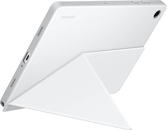 Samsung Galaxy Tab A11+ Book Cover Case, Tablet Protector, Foldable Stand with Landscape and Portrait Modes, Protective Against Bumps and Scratches, Auto Screen On/Off, US Version, White