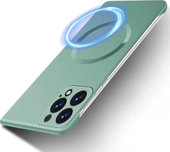 ウルトラスリムケース iPhone 14 Pro Max用 マグネット付き ボーダーレス - オリジナルタッチ マットスリムスマホケース Mag-Safe付き 指紋防止カバー iPhone 14 Pro Max用
