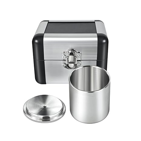 Paint Density Specific Gravity Cup, Stainless Steel Coating Density Cup Liquid Densimeter Pycnometer Coating Specific Gravity Cup (100ML)