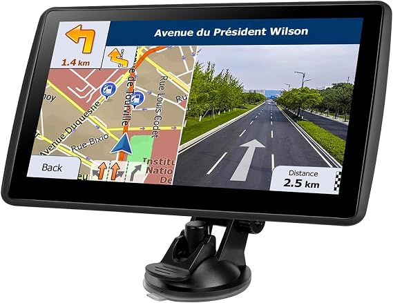 GPS Navigator for Car Truck RV, 7-Inch Car GPS with 2026 Maps Free Lifetime Updates, Voice Guidance, Speed Camera Alerts, Custom Truck Routing, Turn-by-Turn Voice Guidance