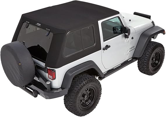 Jeep Trektop Pro - '07-18 Wrangler JK 2-Door (Black Twill)