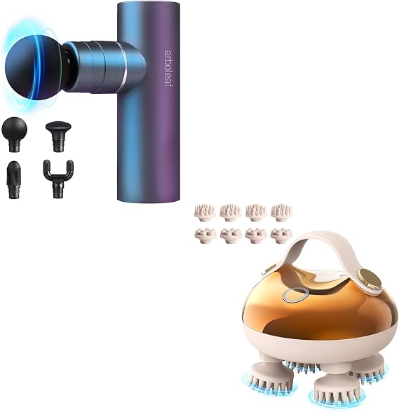 arboleaf Massage Gun and Scalp Massager Bundle