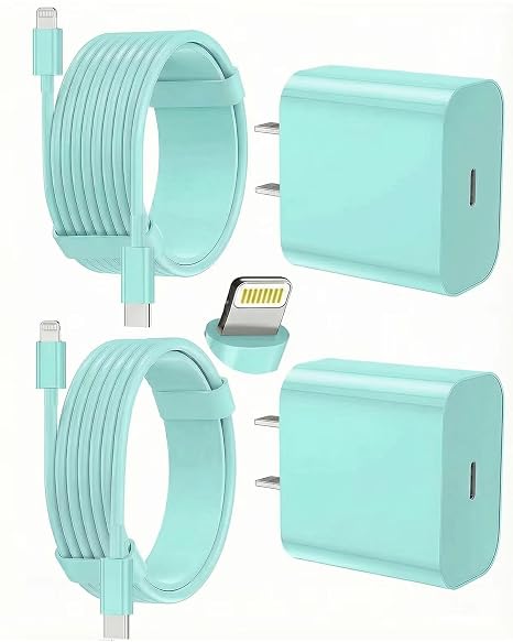 iPhone Charger Fast Charging, USB C Charger Block, 6FT/10FT Lightning Cable