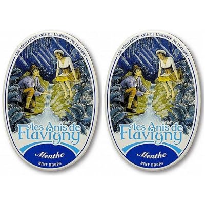 Set of 2 Anis de Flavini Mint 1.8 oz 50 g Candy No coloring agents, sweeteners, artificial flavors
