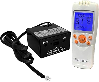 Durablow CB1004 Remote Control Kit with OnOff, Thermostat, Timer, and Backlit LCD for ComfortBilt Pellet Stove Alpine, HP21, HP22, HP50, HP61, HP75 - for Efficient Heating