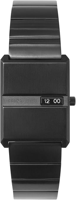 Breda 'Pulse' Black Plated Stainless Steel Watch