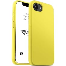 Babilden iPhone 17E / iPhone 16E Kılıf İnce Sıvı Silikon 3 Katmanlı Tam Kaplamalı Yumuşak Jel Kauçuk Kılıf Kapak Sarı (26)
