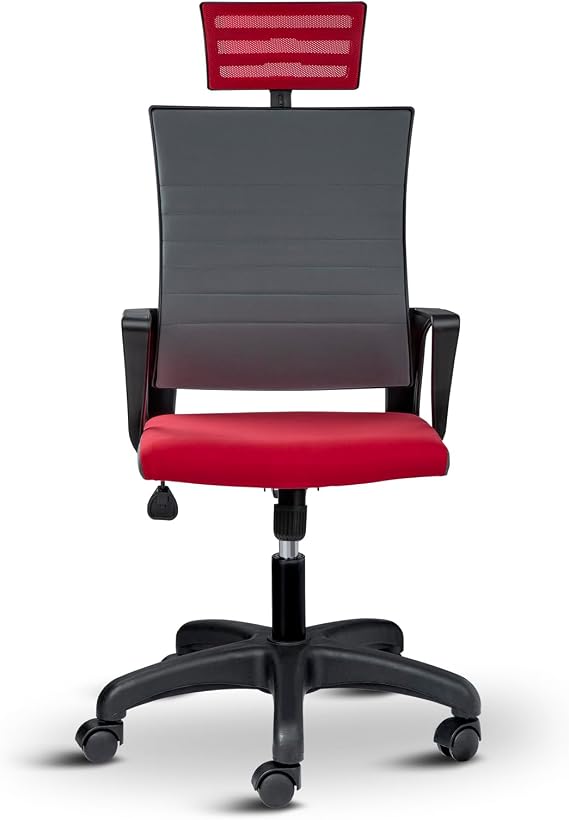 Rigel Ergonomik Ofis Koltuğu, Yükseklik Ayarlı Konfor Sistemi, Hareketli Başlık Desteği, Temizlenebilir Kumaş, Plastik Ayaklı Dayanıklı Çalışma Koltuğu