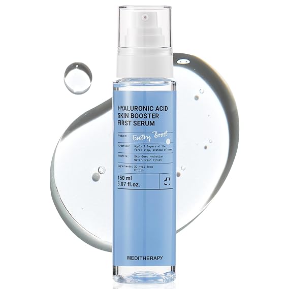 MEDITHERAPY Hyaluronic Acid Serum 5.07 fl oz | Korean Facial Serum for Plump Dewy Glass Skin, Deep Hydrating Moisture for All Skin Types, K-Beauty
