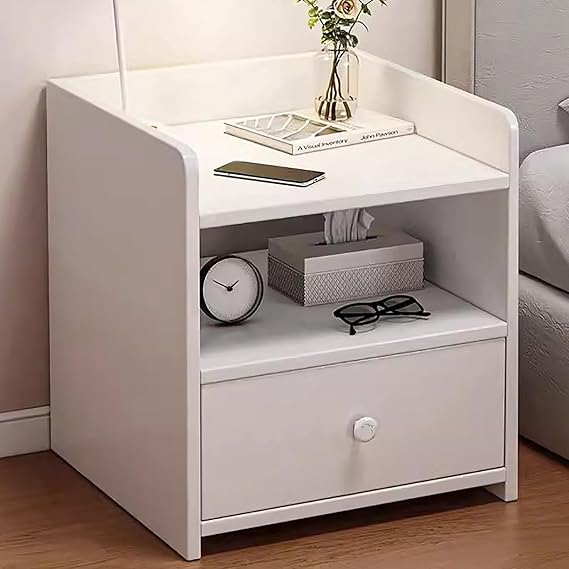 Night Stand, Side Tables Living Room,Bedside Furniture with, Side Table for Bedroom, Dorm, Easy Assembly.(A2)
